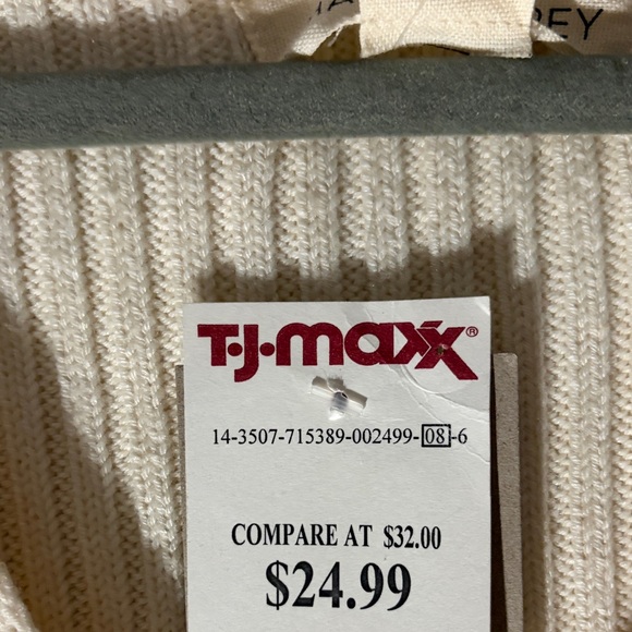 Cream Button-Up Ribbed Dress - Picture 2 of 2